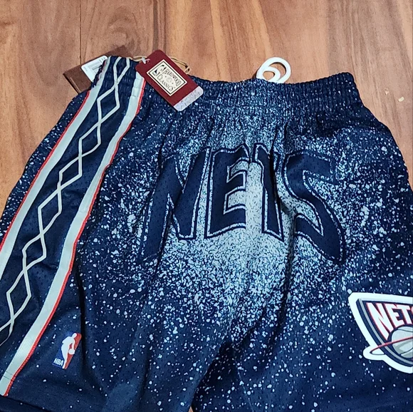 mens shorts brooklyn nets shorts blue